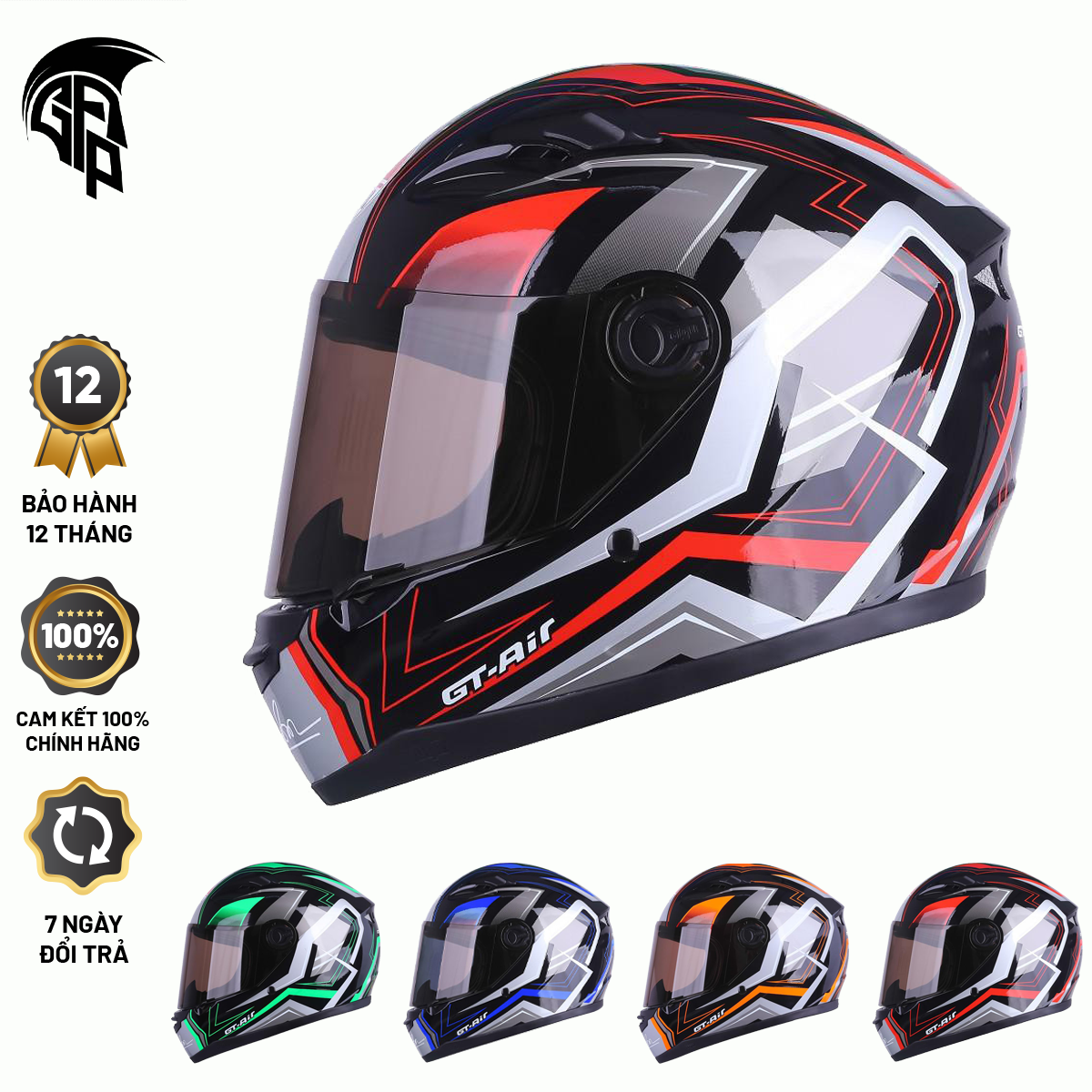 Mũ Bảo Hiểm Fullface AGU Tem 11 Cao Cấp - Bảo Hành Chính Hãng 12 Tháng