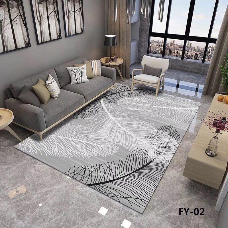 Thảm nỉ bali trải sàn loại 1m6 x2m3 mẫu lông vũ trắng xám CÓ KÈM ẢNH  THẬT