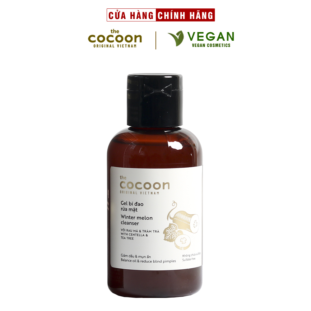 Gel bí đao rửa mặt Cocoon giảm dầu & mụn 140ml - 100% VEGAN