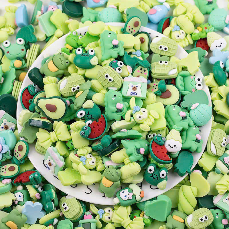 BỘ 10 Charm Sticker Jitbitz gắn dép (Đã có nút gắn dép) - Mẫu giao ngẫu nhiên - 4