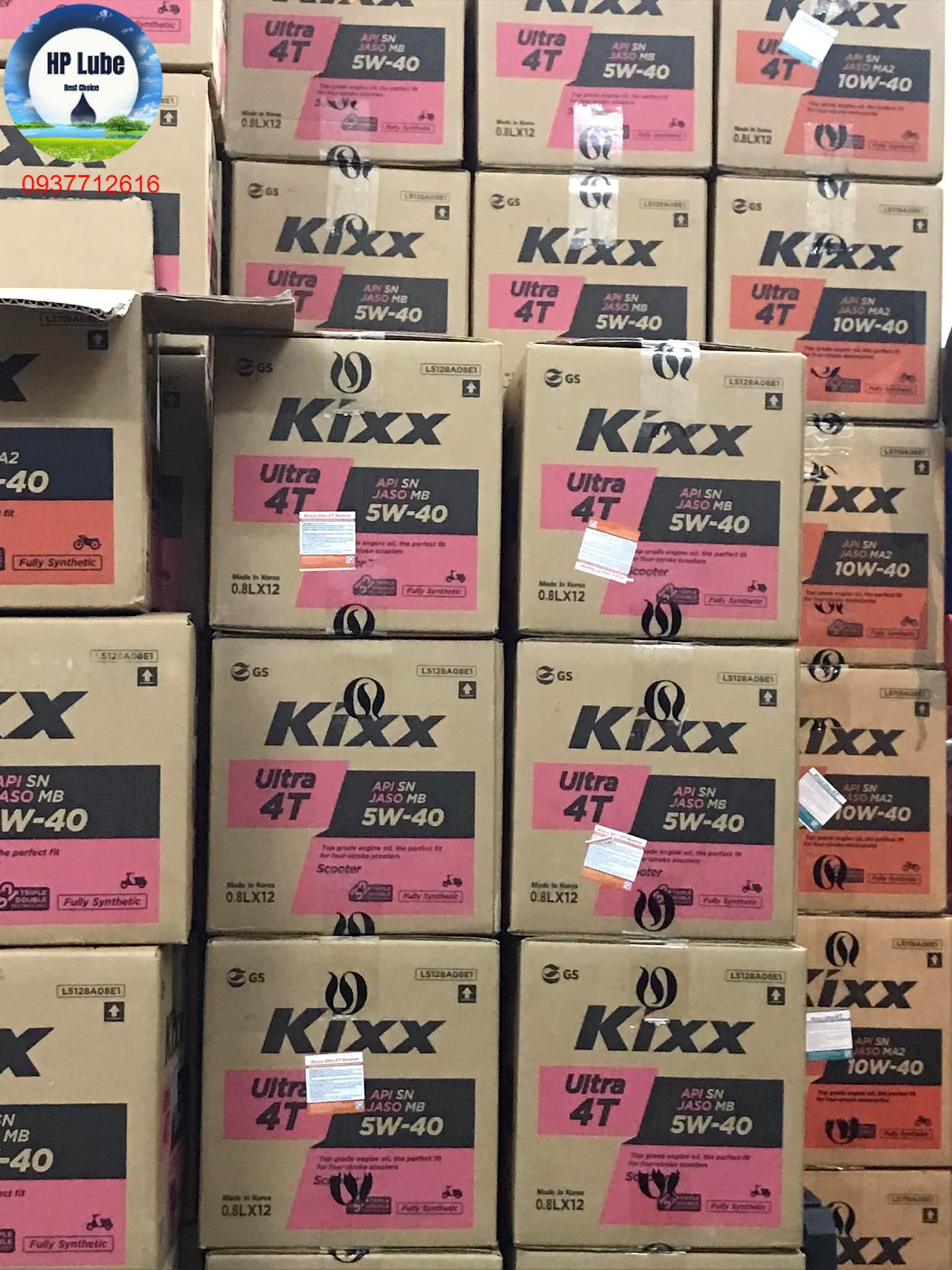 (Sale sỉ 1 Thùng) Dầu nhớt KIXX 5w40 Cho Xe Tay Ga 0.8L Tổng Hợp Hoàn Toàn thùng 12 chai Giá  1,238,900 Đồng*Miễn phí vận chuyển