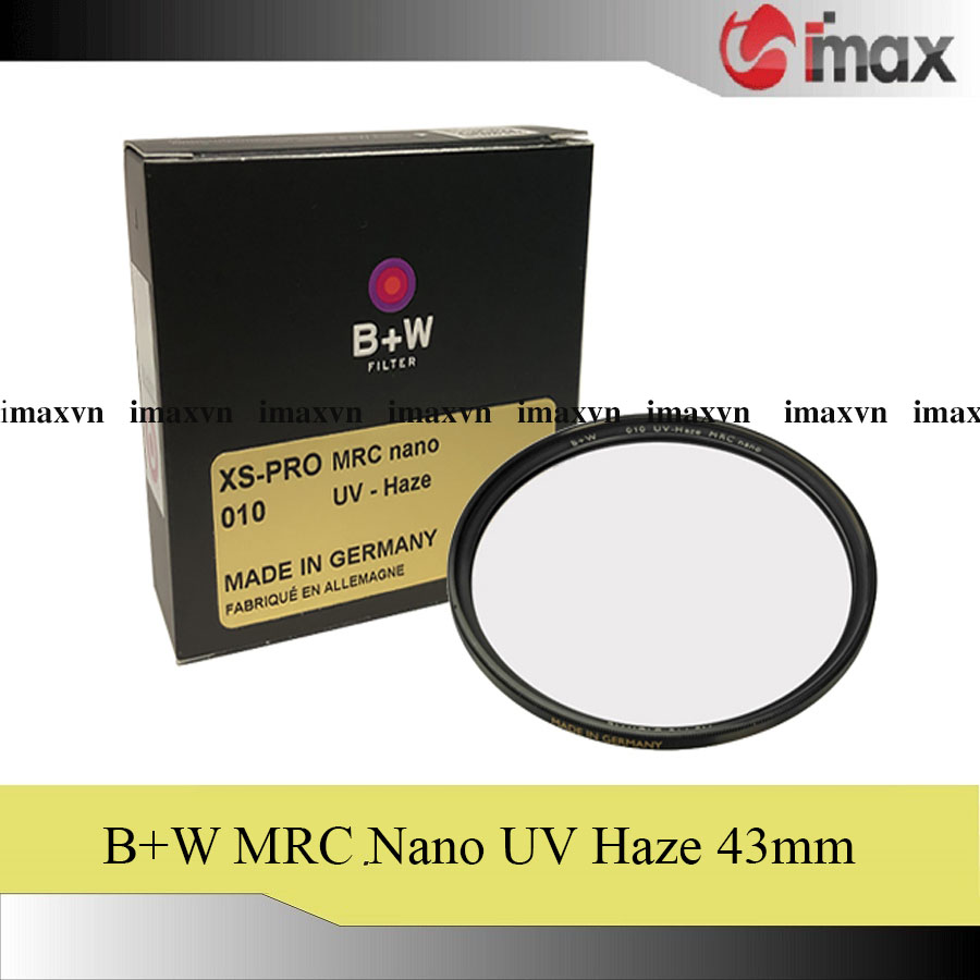 Kính lọc Filter B+W XS-Pro Digital 010 UV-Haze MRC Nano 43mm Hoằng Quân