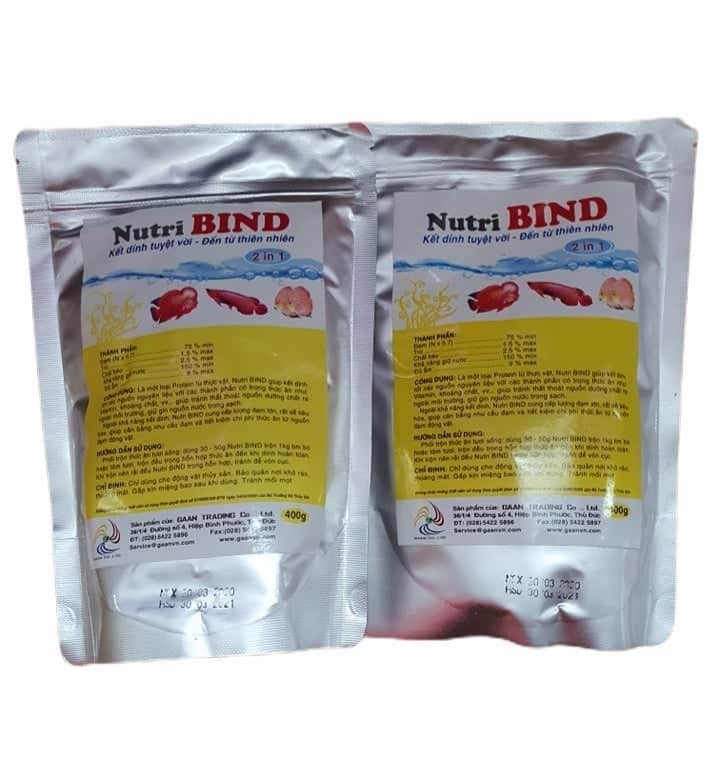 [Freeship+HCM+Luckyfish94] CHẤT KÉT DÍNH  NUTRI BIND ĐẾN TỪ THIÊN NHIÊN DÀNH CHO CÁ CẢNH GÓI 100G A055.DÙNG ĐỂ PHỐI TRỘN THỨC ĂN SỐNG NHƯ TÔM TIM BÒ. NGOÀI RA CUNG CẤP NHIỀU ĐẠM VÀ GIÚP CÁ DỄ TIÊU HÓA.