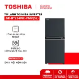 [FREESHIP] Tủ lạnh Toshiba Inverter 180 lít GR-RT234WE-PMV(52) - Nấu ăn không cần rã đông, Giữ thực phẩm tươi sạch hơn, Tiết kiệm điện năng, hoạt động êm ái - Hàng chính hãng bảo hành 2 năm