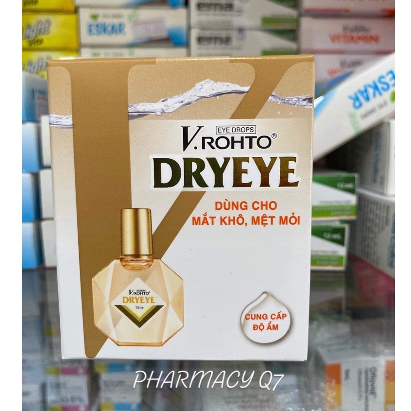 Nhỏ mắt dùng cho mắt khô mệt mỏi Vrohto DRYEYE Rohto Roto vàng V-RohTo Dry