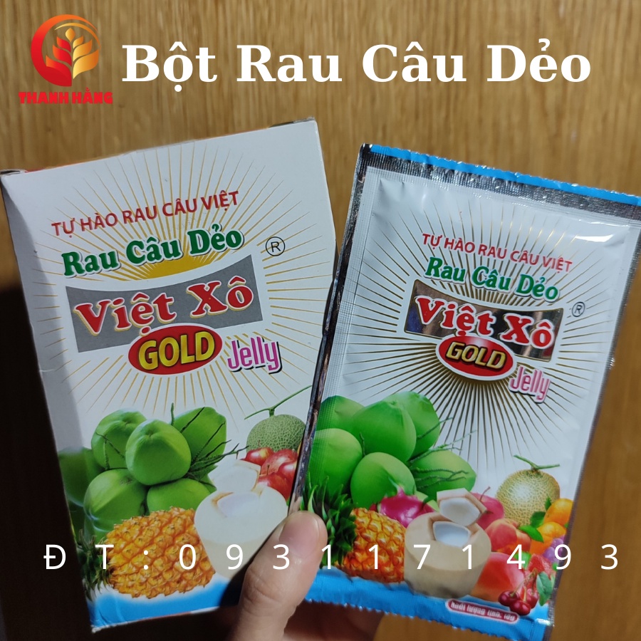 Bột Rau Câu Dẻo Hộp 12 Gói x 10gram - Viêt Xô Gold / Con Cá – Nông Sản Sạch Thanh Hằng