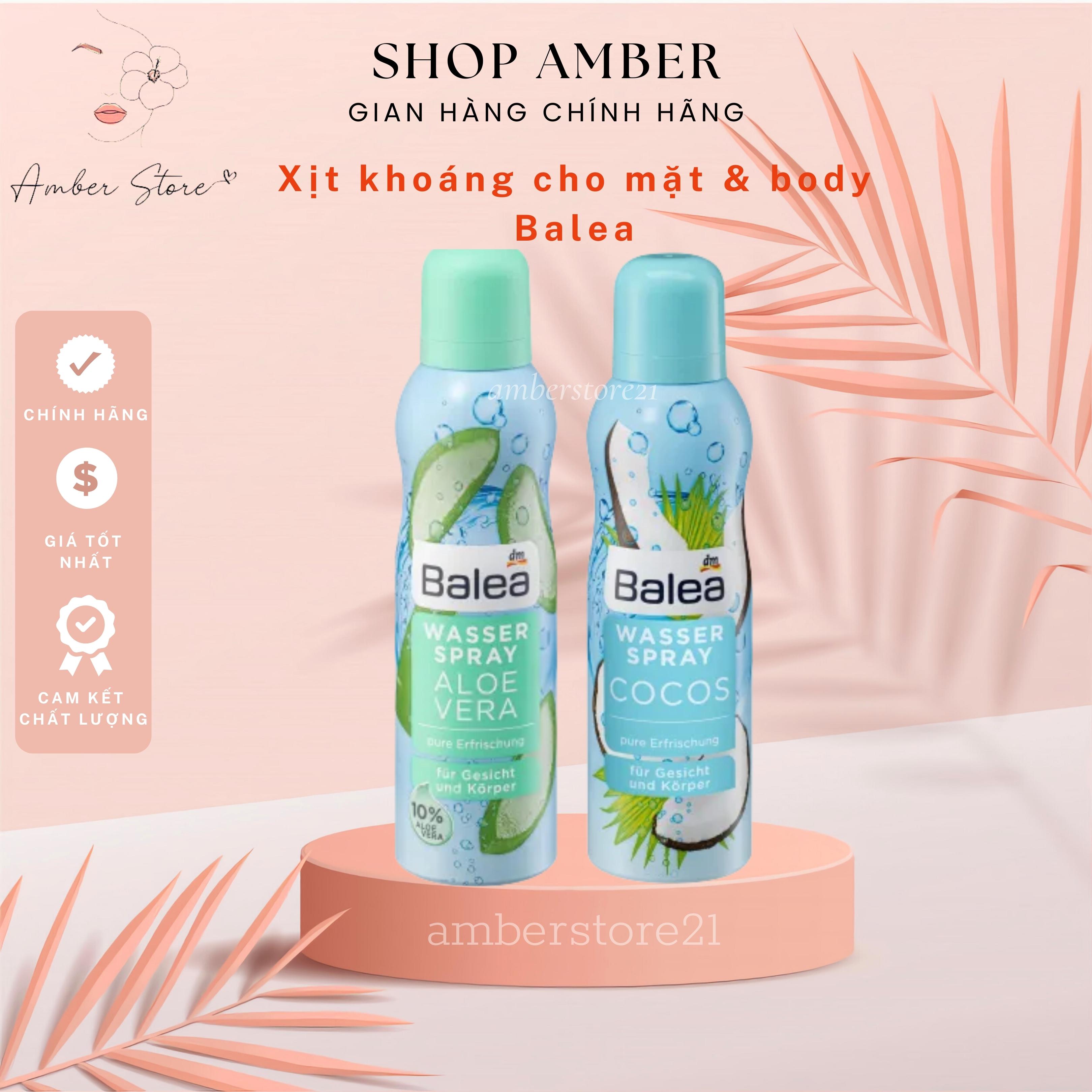 – xịt khoáng body và mặt balea cho ngày hè nóng bức – 150ml