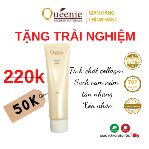 Tinh chất Queenie dưỡng trắng da, xóa mờ sạm nám, tàn nhang trải nghiệm 20ml - Mỹ Phẩm Hàn Quốc