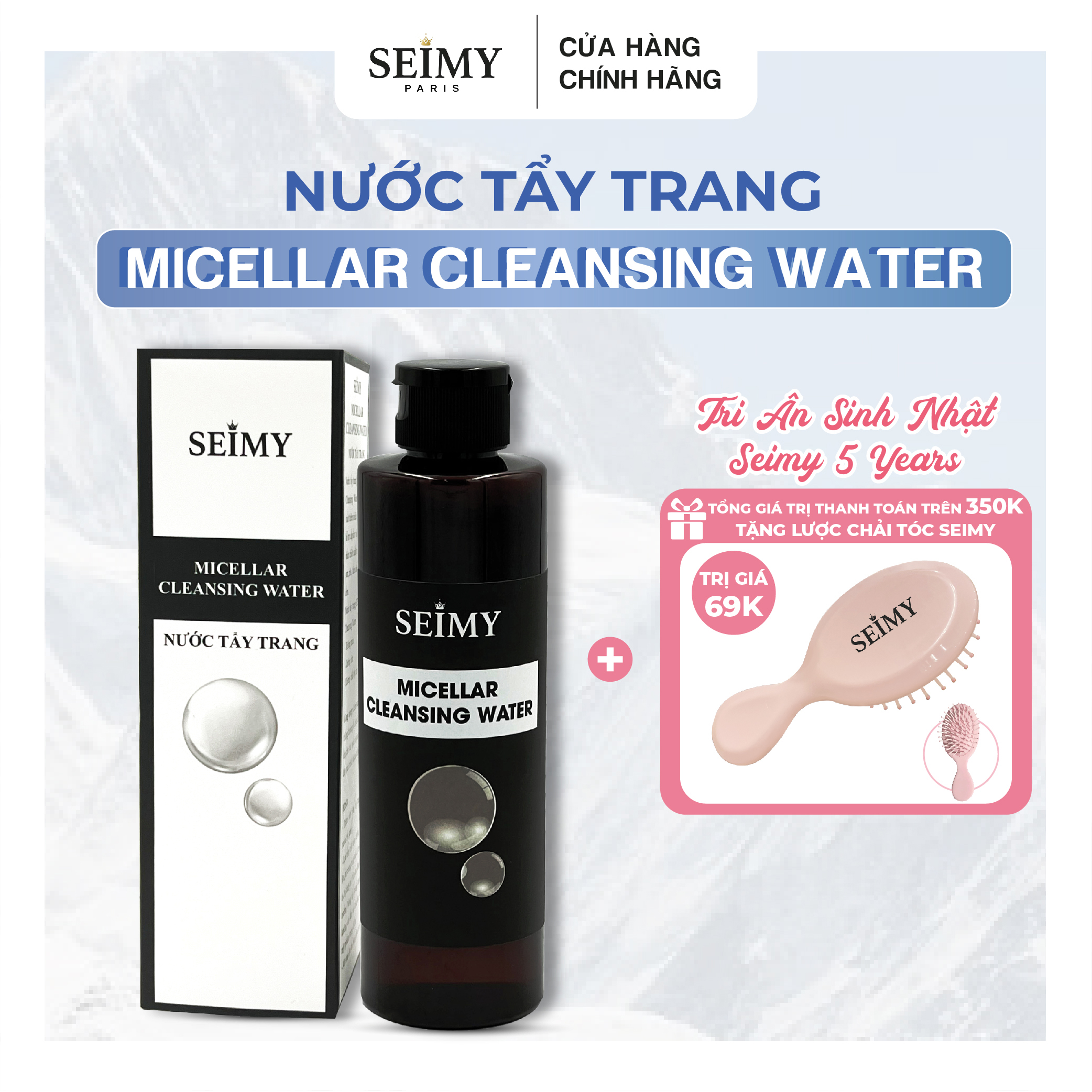 Nước tẩy trang Seimy - Micellar Cleansing Water 200ml