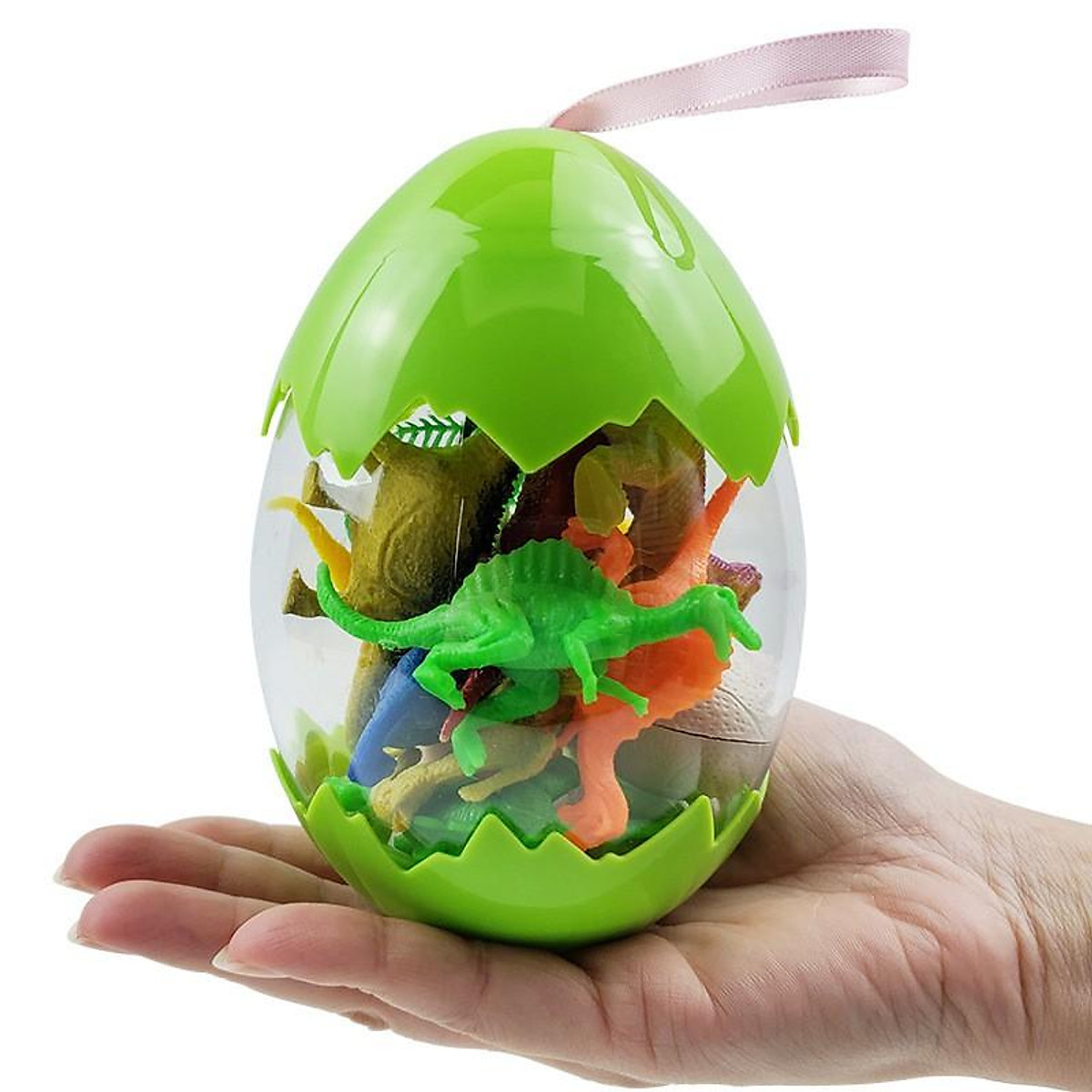 Bộ đồ chơi trứng Khủng Long-Mô hình nhựa dẻo Foxi-siêu bền-sưu tầm