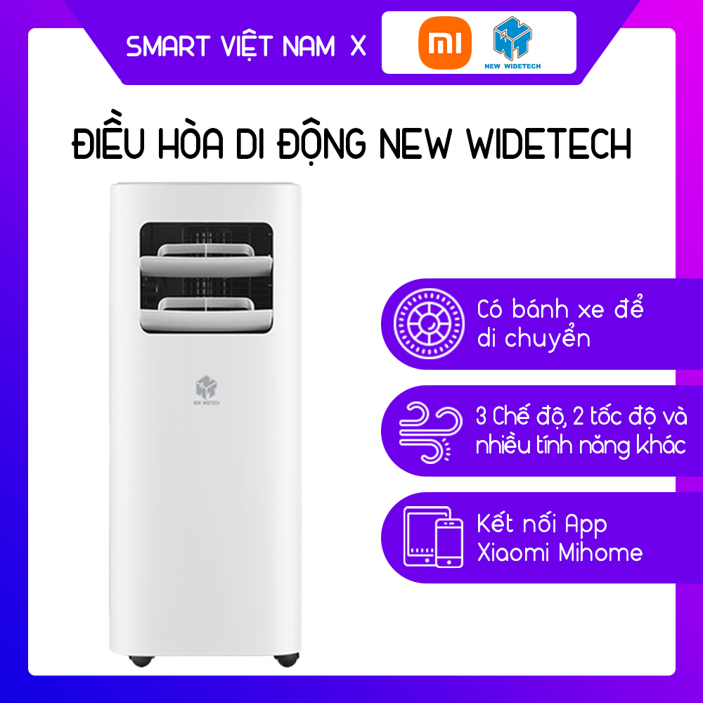 Điều hòa di động new widetech máy lạnh di động kết nối app xiaomi mi home