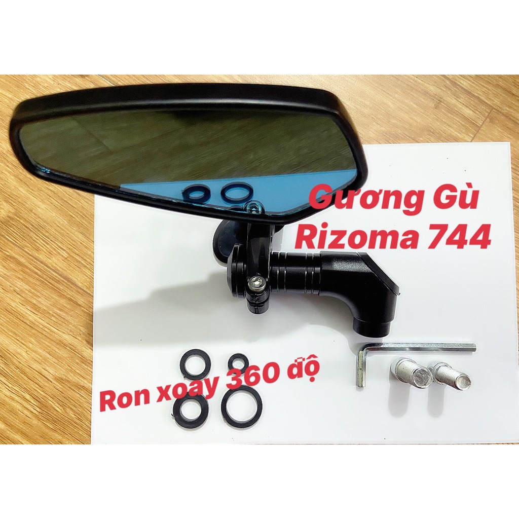 Gương gù chân gương xe máy chân vát 744 thương hiệu rizoma