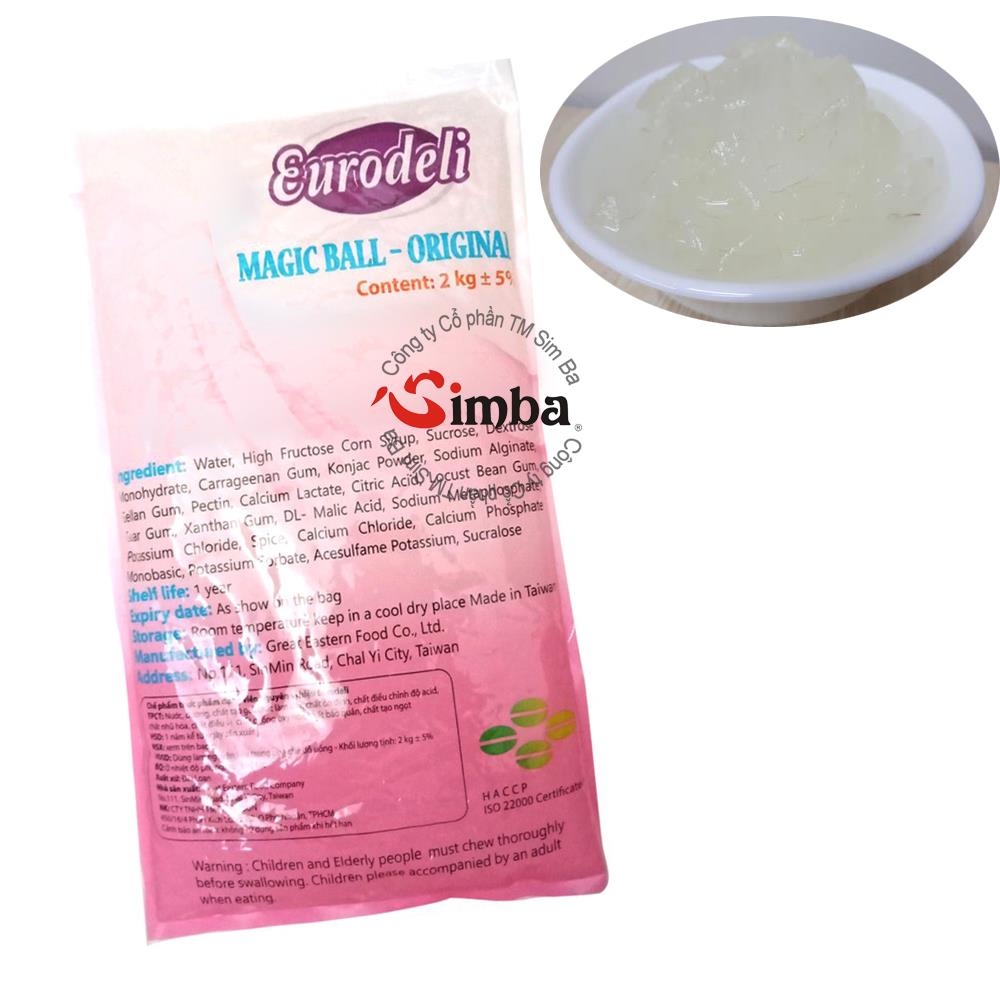 Trân Châu 3Q Trắng - 2kg, trà sữa trân châu đài loan