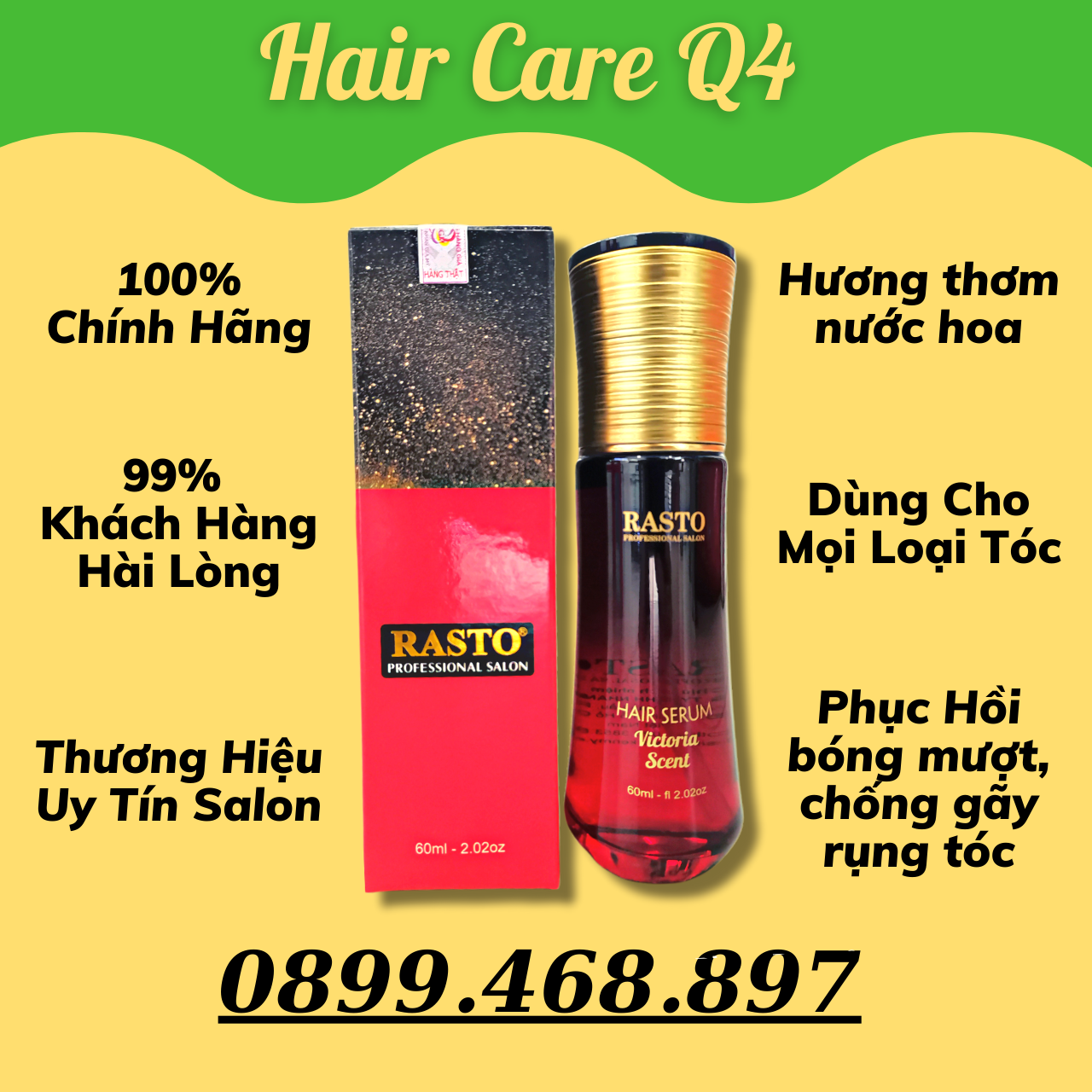 Tinh Dầu Dưỡng Tóc Phục Hồi Tóc Rasto Hàng Chính Hãng