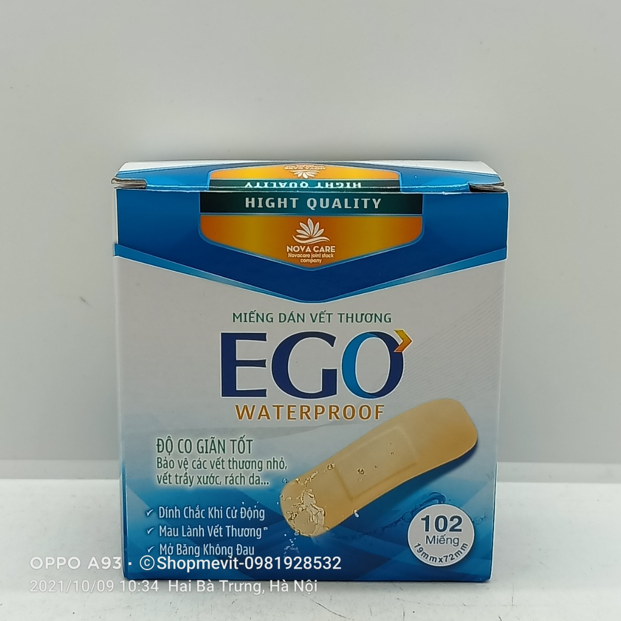 Băng cá nhân ego hộp 102 miếng