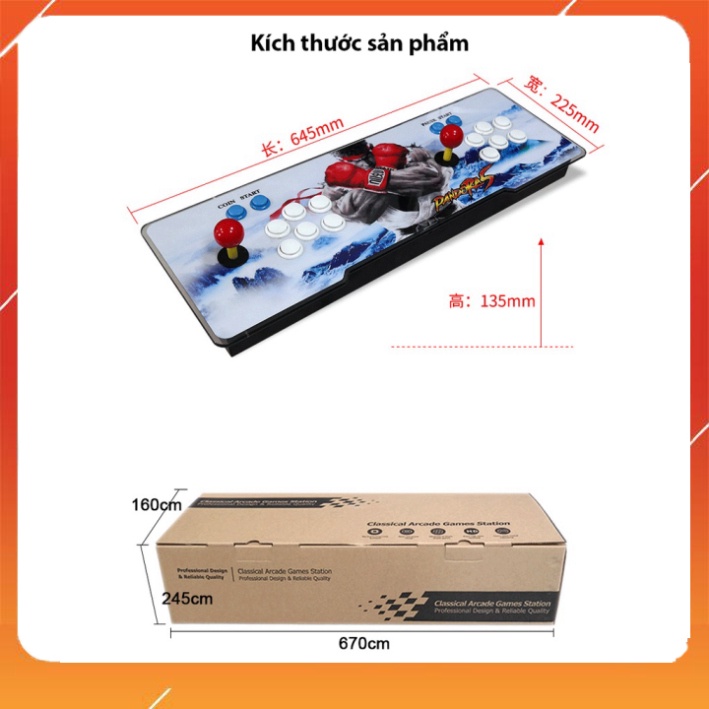 Máy chơi game thùng pandora 3d bản có wifi Game thùng 8x 9x trở về tuổi thơ 10000 game chơi thoải mái