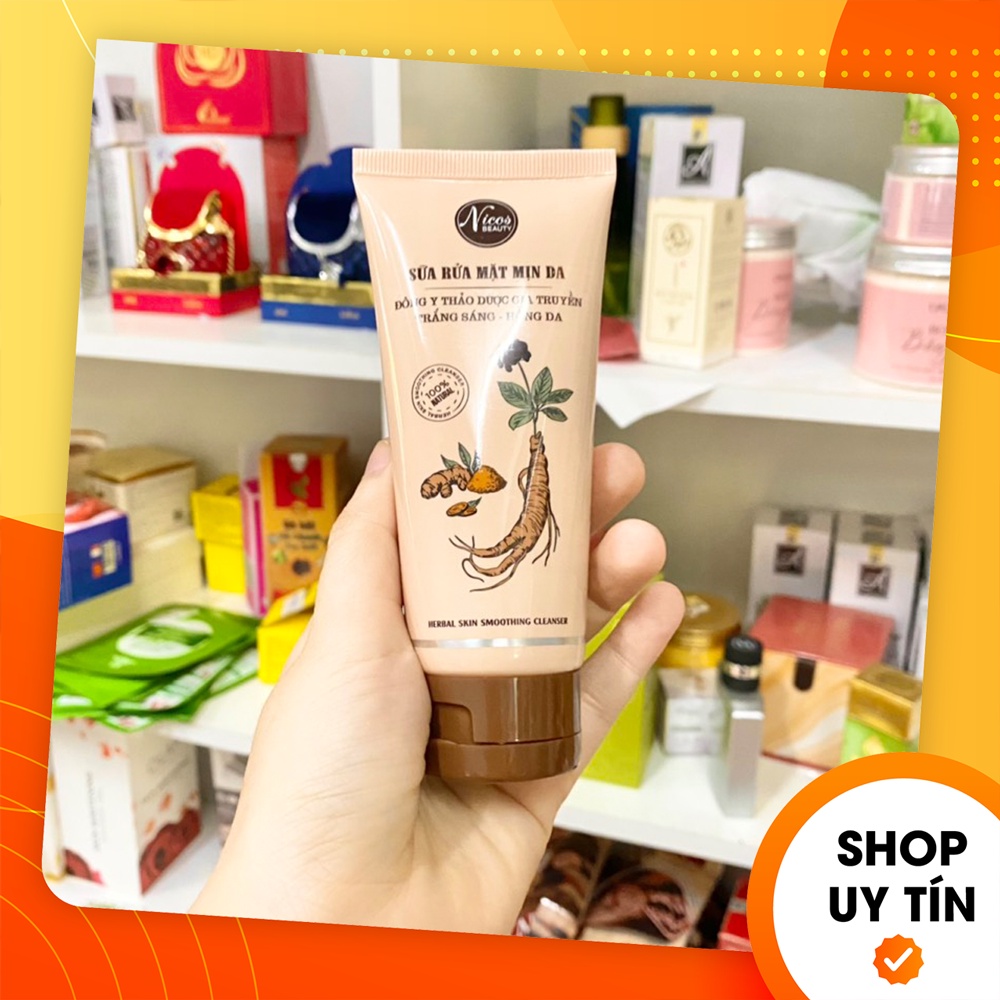 Sữa rửa mặt đông y nicos - mỹ phẩm nicos beauty - 8938508845606