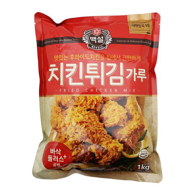 Beksul Bột chiên gà 1kg - Nhập Khẩu Hàn Quốc 치킨튀김가루 1kg