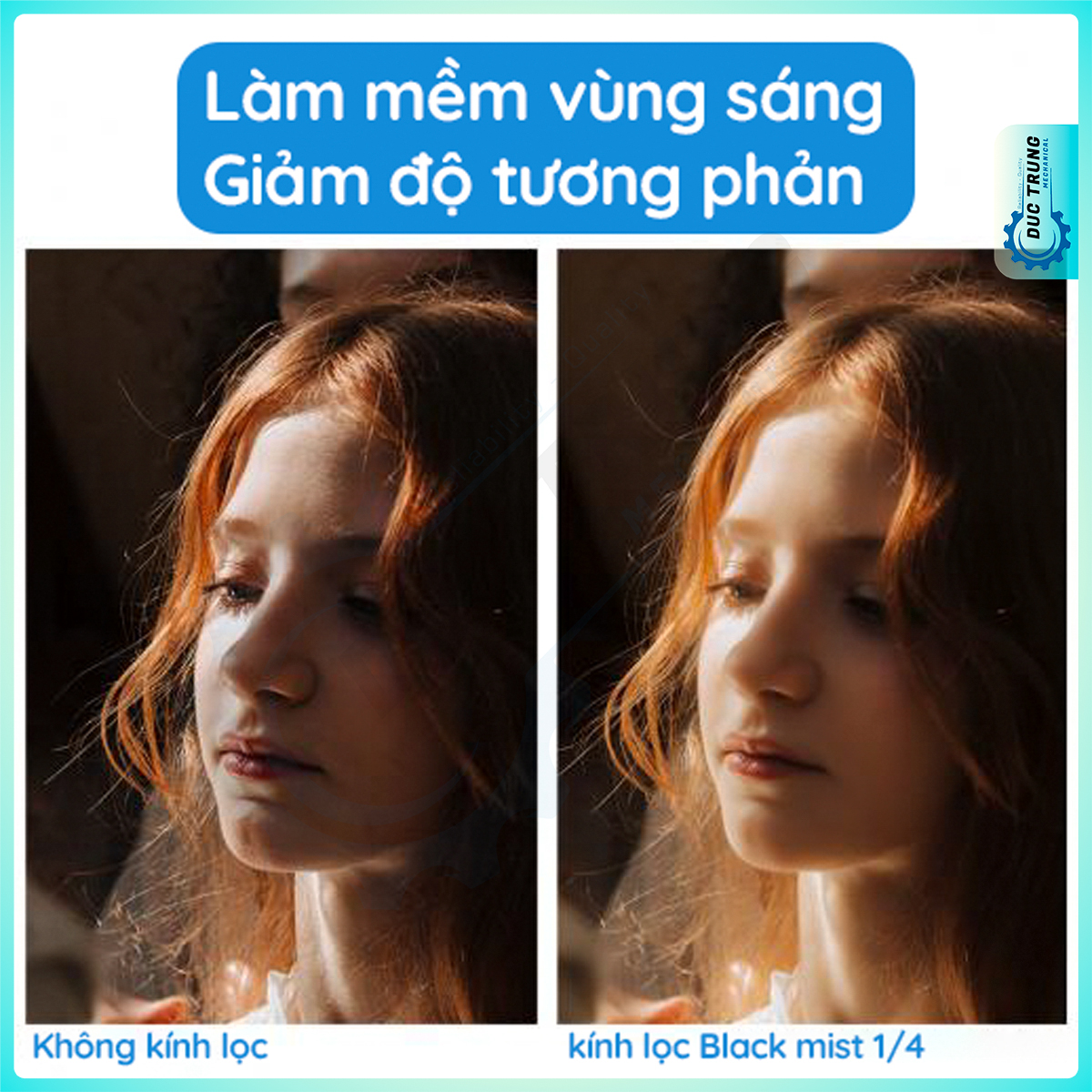  Filter Black Mist Diffusion 1 4 52mm - Dành cho điện thoại và máy ảnh - Tạo hiệu ứng Cinematic - 918 