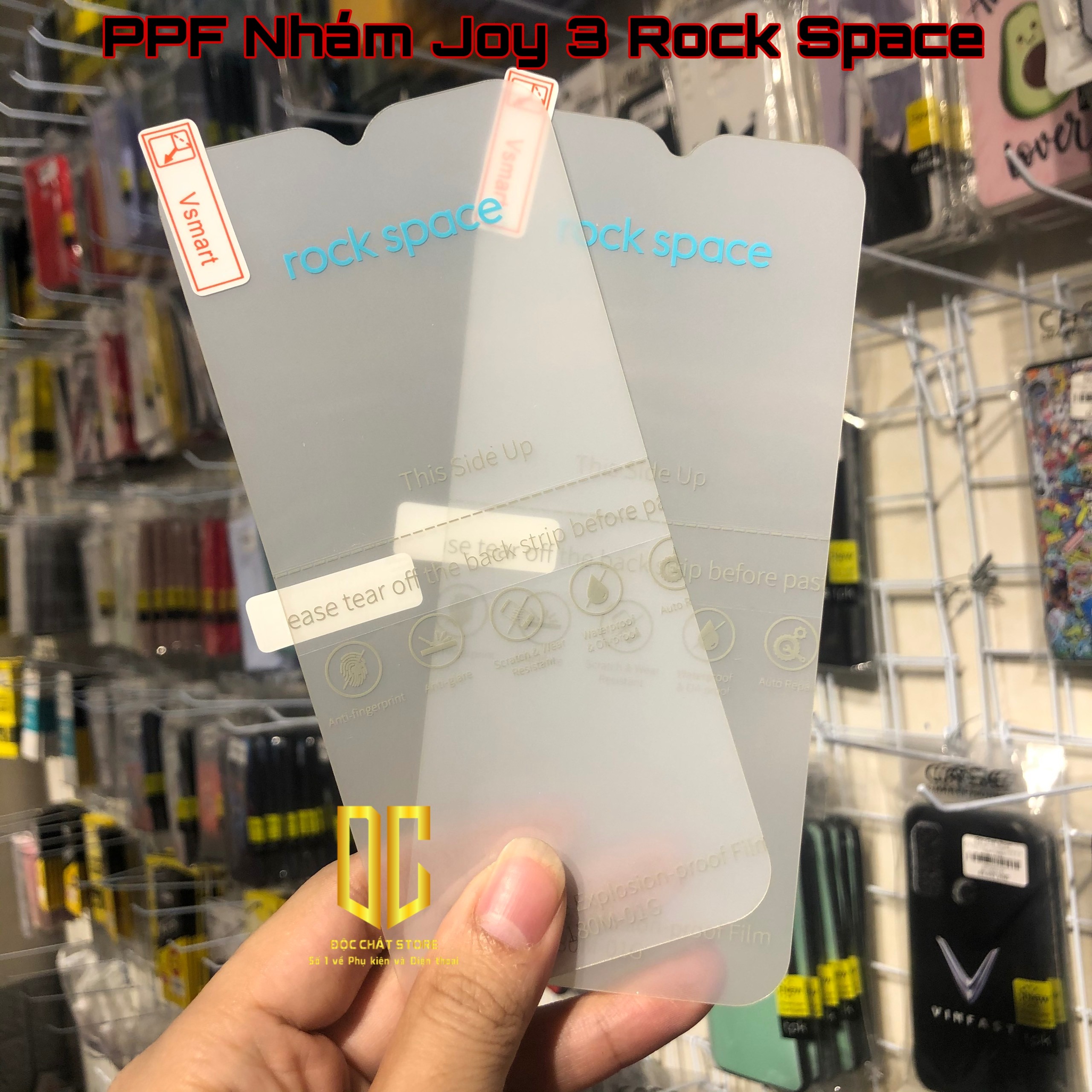 Mặt trước/mặt sau - cường lực ppf rock space tecno pova 2