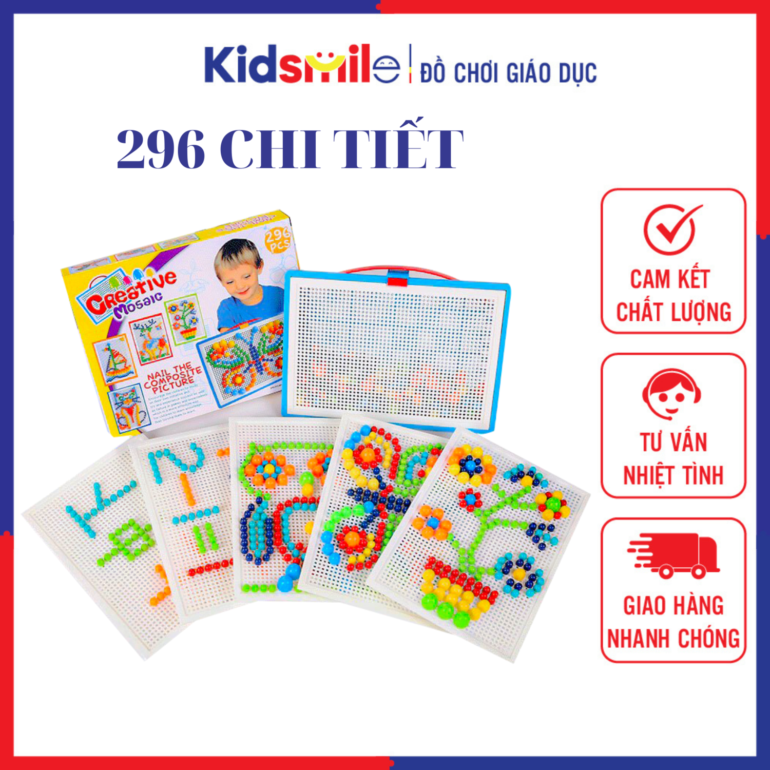 Đồ chơi trẻ em trồng nấm, ghim nấm tạo hình từ 296 nấm phát huy khả năng sáng tạo, phát triển tư duy và tăng cường tập trung cho trẻ từ 3 tuổi trở lên