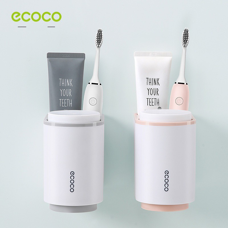 Giá Treo Bàn Chải Đánh Răng, Cốc Đựng Bàn Chải ECOCO Dính Tường , cốc đựng bàn chải đánh răng, giá đựng bàn chải đánh răng,kệ treo tường, giá treo tường, dụng cụ treo tường