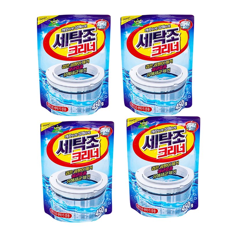 Combo 4 Gói bột tẩy lồng máy giặt Sandokkaebi Korea 450g