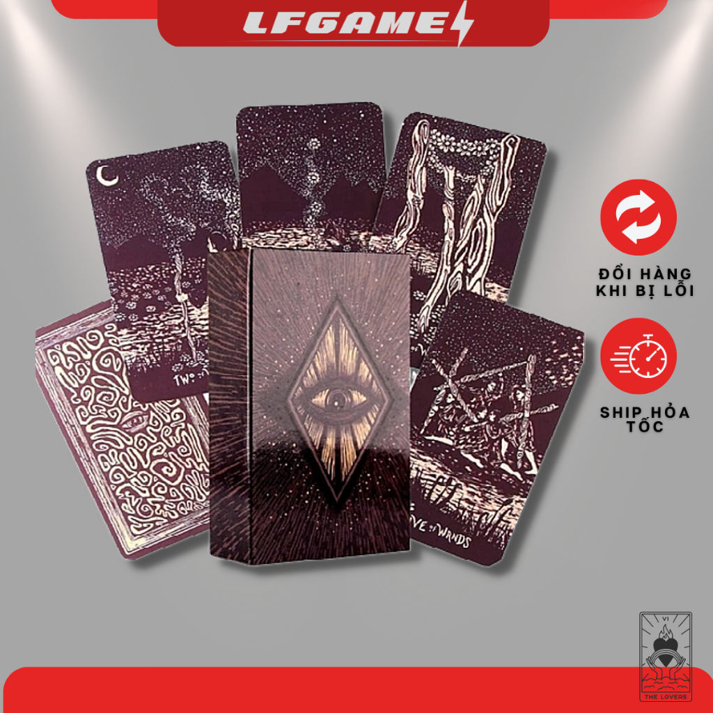 Bộ bài bói bài tarot the light vision cao cấp 78 lá bài size tiêu chuẩn