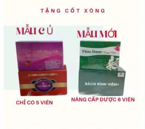  Tiêu Viêm Hoàng Sơn Chính Hãng Đặt Phụ Khoa Vệ Sinh Vùng Kín Nấm Ngứa  mẫu mới đổi tên là: Bách Bình Viêm hộp 6v  