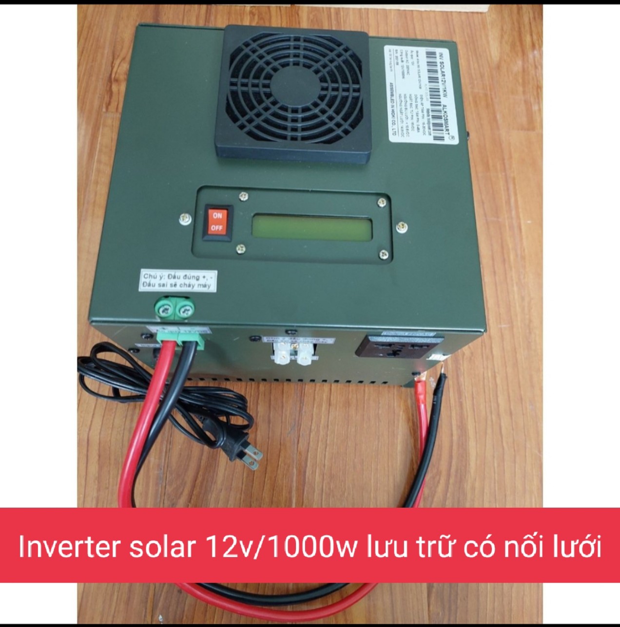 [HCM]INVERTER SOLAR HIOKI 12V/1000W LƯU TRỮ CÓ NỐI LƯỚI
