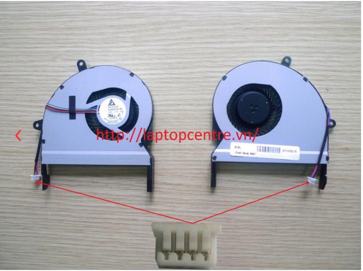Quạt tan nhiet laptop asus x401 x401a