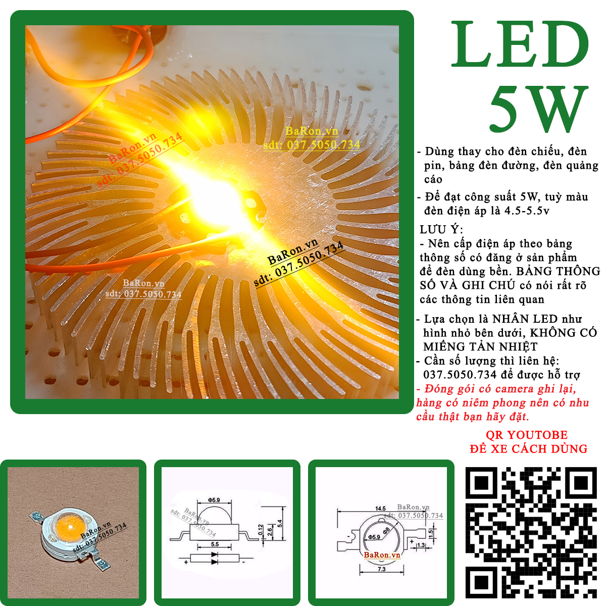 Bóng led siêu sáng 5w lựa chọn
