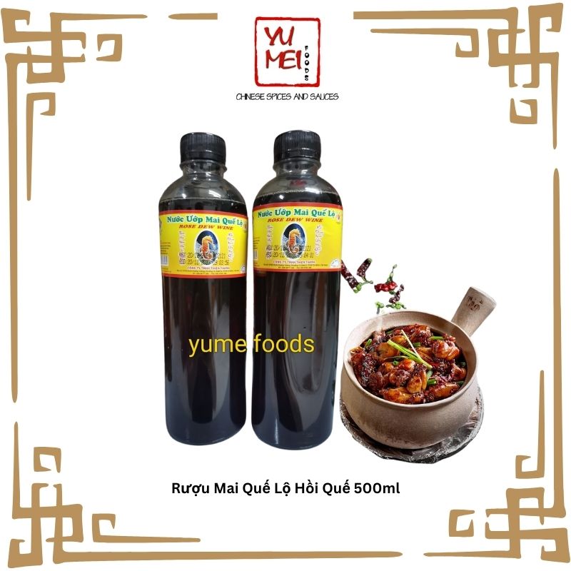 Ru Mai Quế Lộ Hồi Quế chai 500ml - Ướp Thịt Nướng/ Lạp Xưởng/ Nhân Bánh Trung Thu