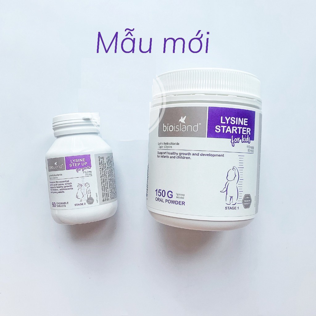 LYSINE Viên Bioisland giúp bé phát triển chiều cao, mẫu mới, trên 6 tuổi