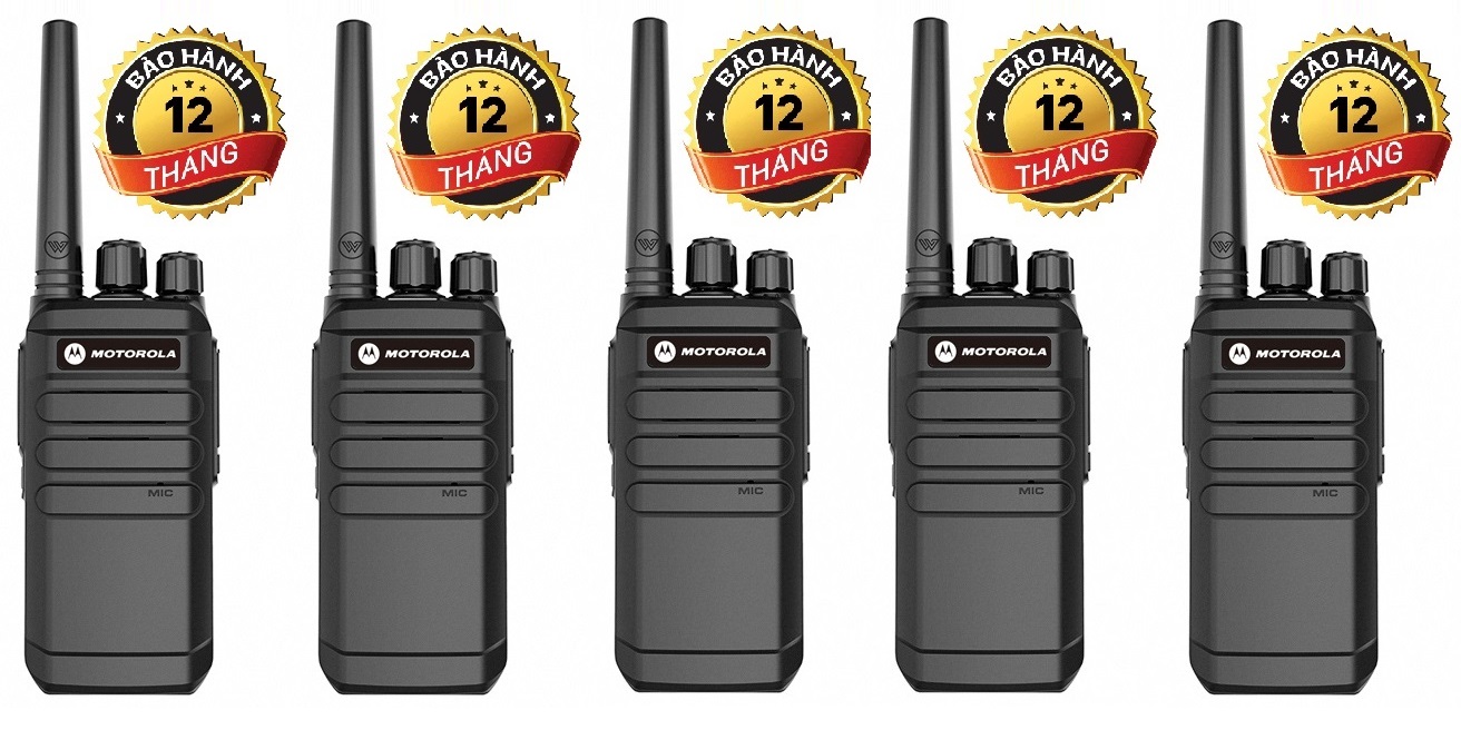 Bộ 5 Bộ đàm chất lượng cao Motorola CP818(Loa chống từ tính, Siêu bền bỉ, Không Lo Bảo Hành)