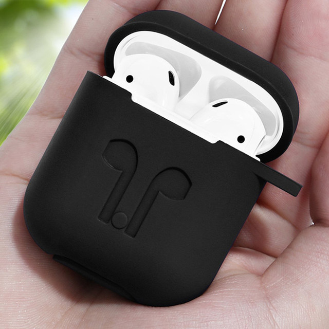 Bao case chống sốc silicon cho tai nghe Apple Airpods - Đen