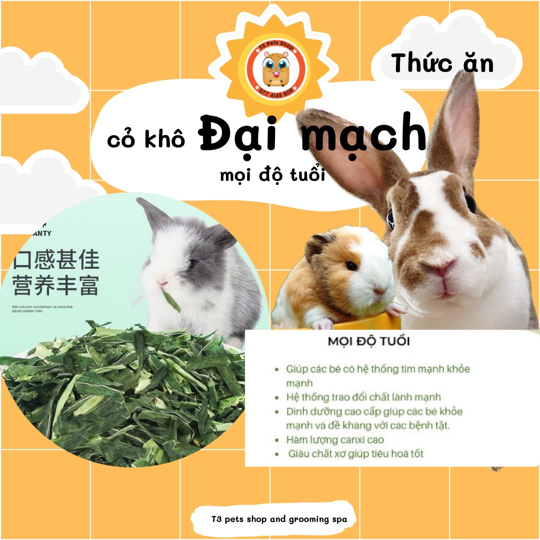 Cỏ khô đại mạch thảo dành cho thỏ, bọ, sóc bắc mỹ