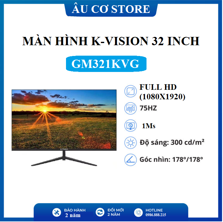 Màn Hình K-Vision 32 Inch Không Viền FHD  - Hàng chính hãng