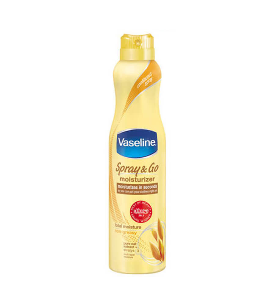 Xịt dưỡng ẩm vaseline - màu xanh và trắng