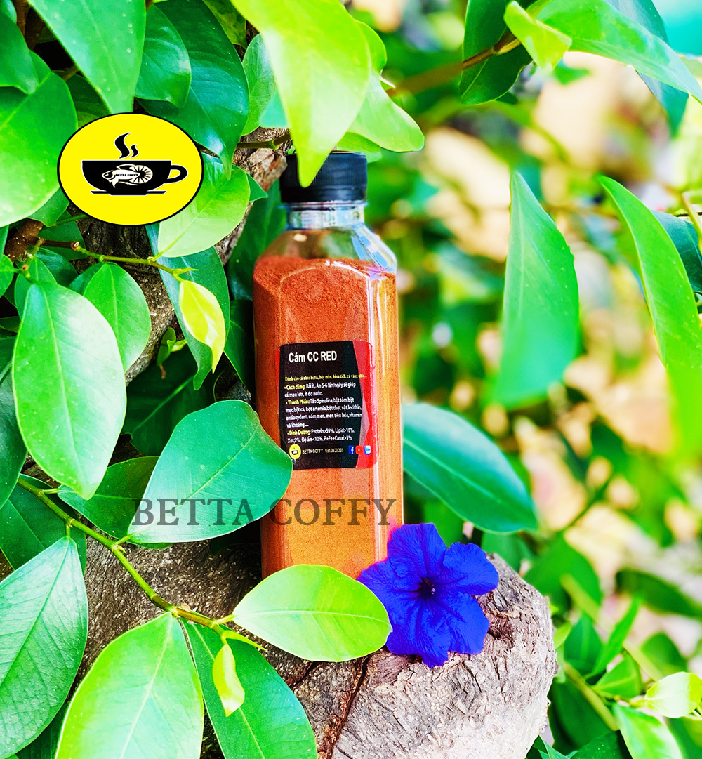 Cám cc red - chai 200g - thức ăn cá nhỏ: guppy betta cá vàng...