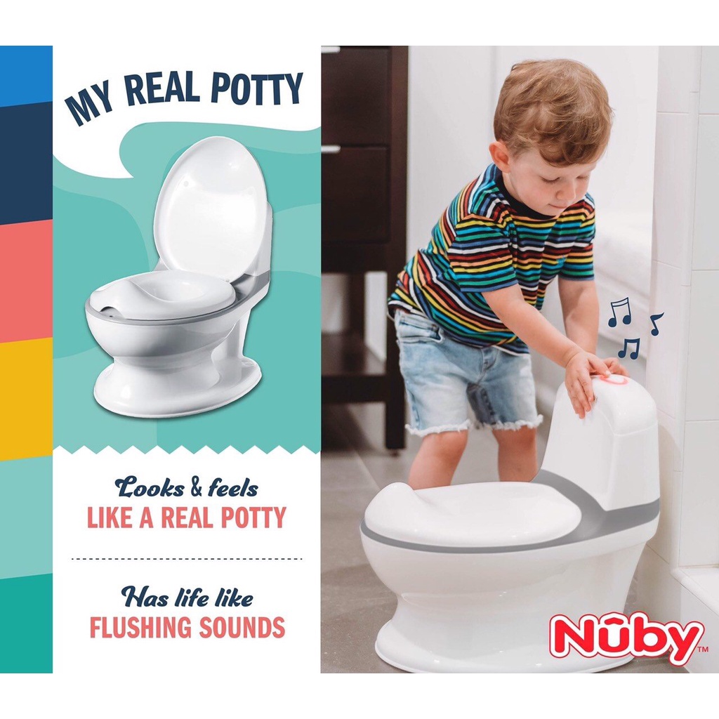 Bô vệ sinh Nuby hình toilet thu nhỏ cho bé  Nuby