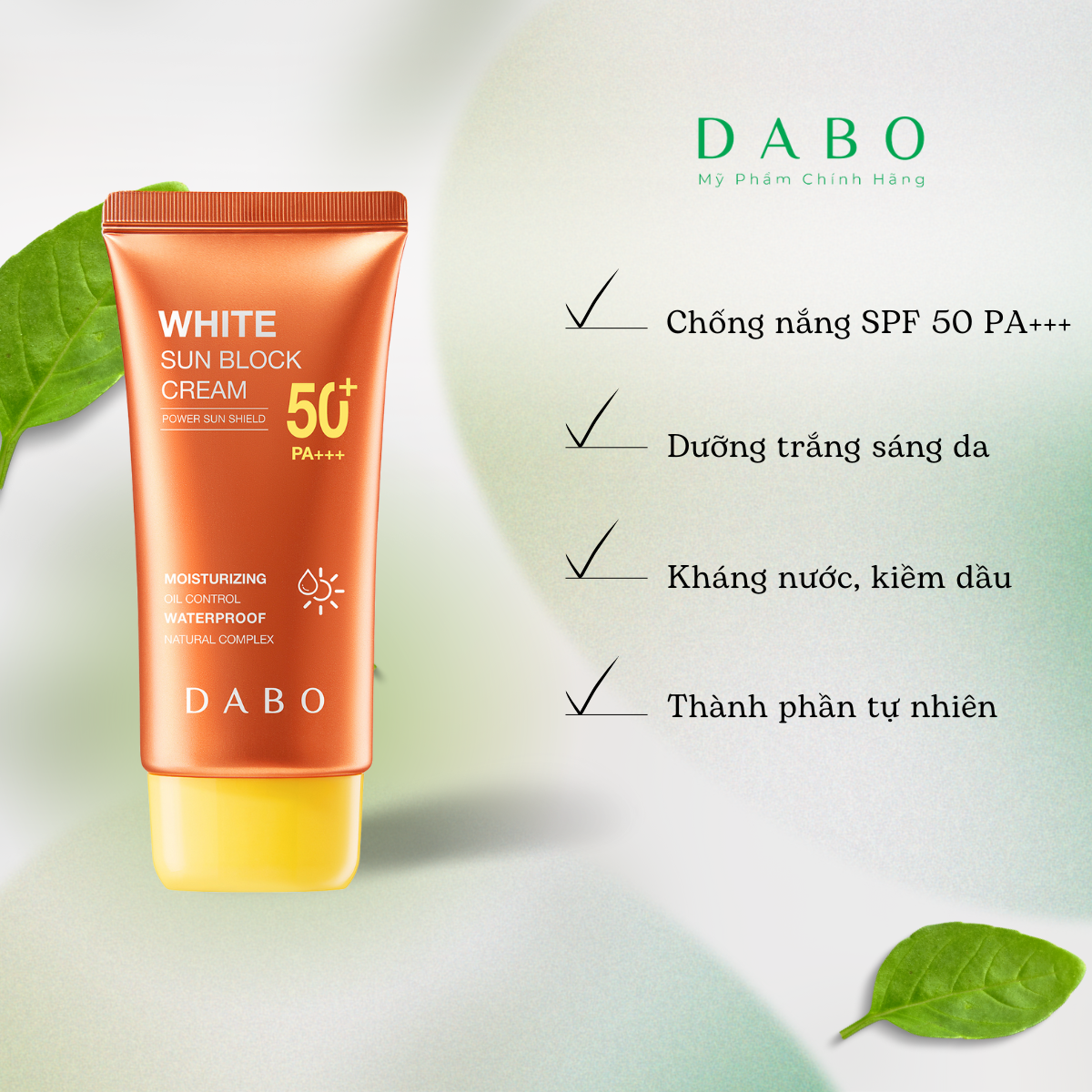 Kem Chống Nắng DABO Trắng Da White Sunblock Cream DABO 70ml