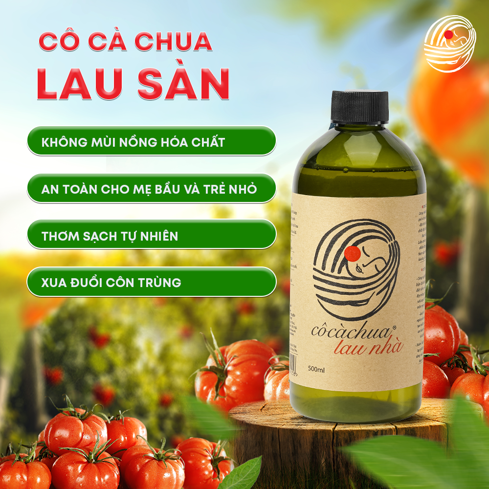Nước lau sàn cô cà chua yêu nước hương sả chanh đuổi muỗi 500ml