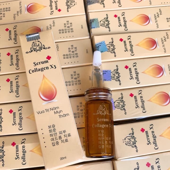 Combo 10 Chai Serum collagen x3 giảm nám, mụn thâm 20ml