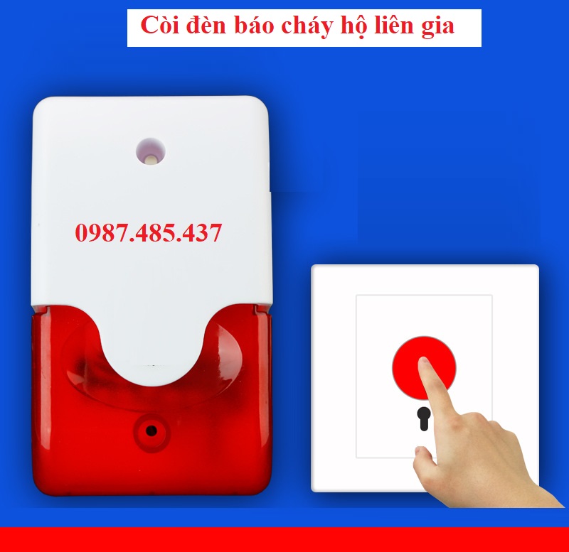 Đèn còi cảnh báo, báo động báo cháy khu dân cư 220V
