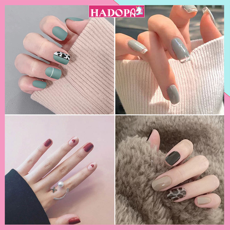 24 Móng Giả Đẹp Dễ Thương Đính Đá Trong Suốt Cực Xinh Cho Bạn Nữ HADOPA