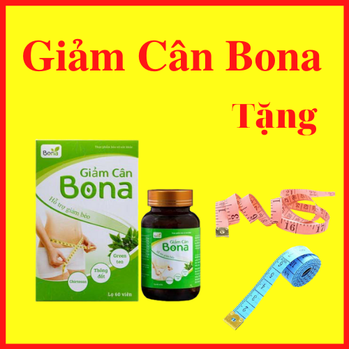 [Tặng Thước Dây][Combo 3 hộp ] Giảm cân Bona Có Tốt Không Bao Nhiêu Tiền Mua Chính Hãng Ở Đâu Tặng Kèm Thước Dây Đo Vòng Eo - AN001