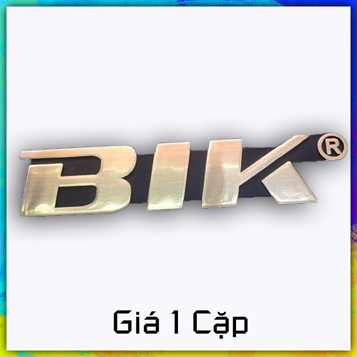Tem dán thùng loa thương hiệu BIK nhựa cứng ( giá 2 tem )