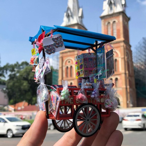 Mô hình sài gòn xưa và nay - xe đồ chơi - hr10