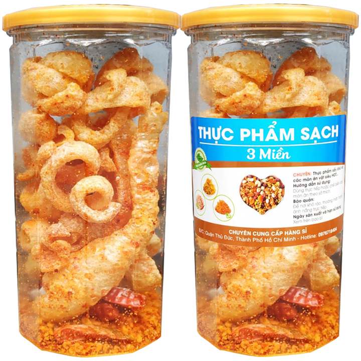 TÙY CHỌN [COMBO 2 HŨ] DA HEO CHIÊN GIÒN NƯỚC MẮM ỚT TỎI HIỆU TPS